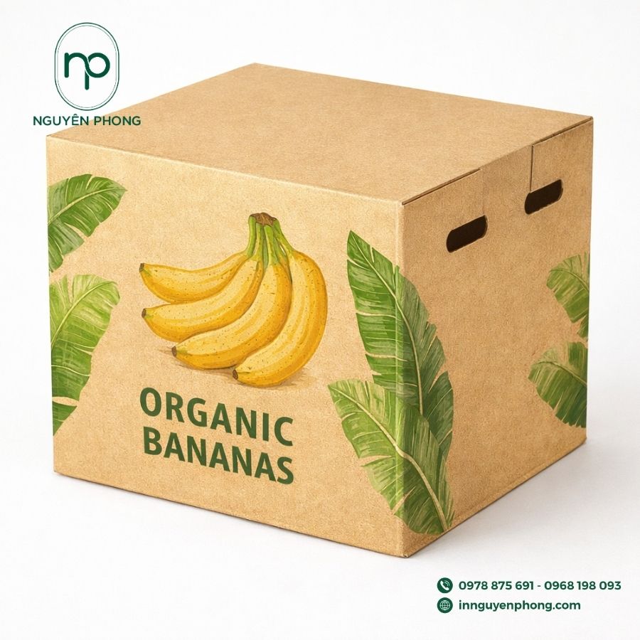 Mẫu thùng carton đựng chuối 